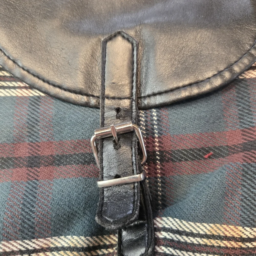 Plaid Womens‎ Mini Backpack With Adjustable Straps Punk Goth Festival
